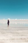 mujer en la playa